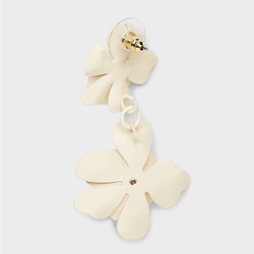 Sprayed Petals Double Drop Earrings - A
New Day Ivory Or Dark Pink NWT - Picture 6 of 12